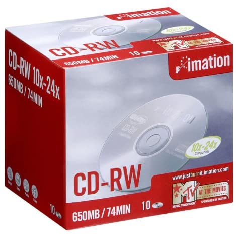 IMATION CDRW WITH COVER 700MB