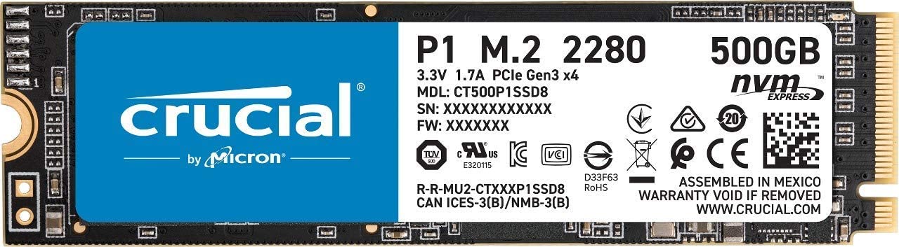 CRUCIAL M2 NVME SSD 500GB INTERNAL